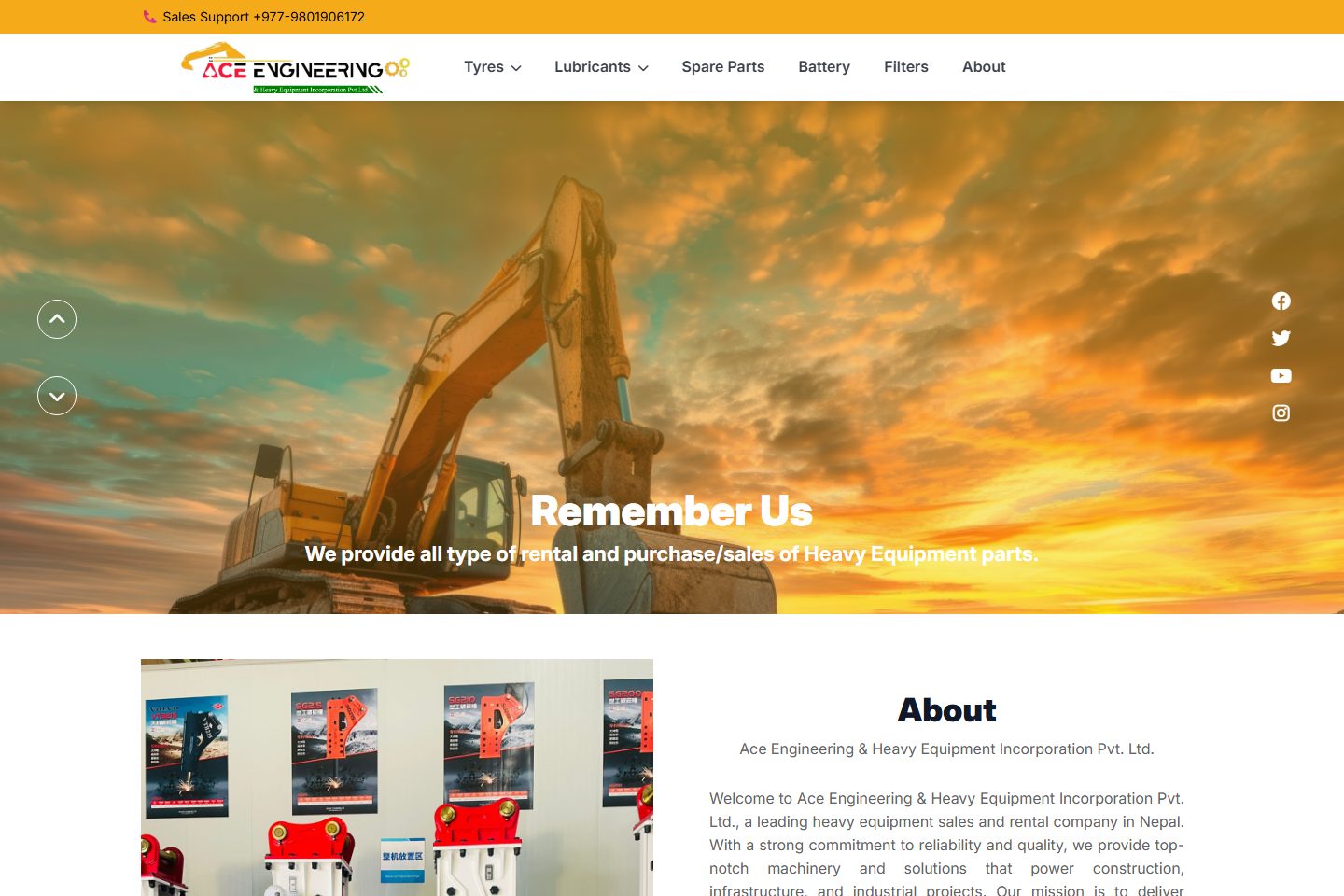 Ace Engineering website